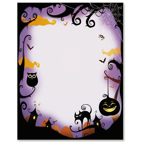 Free Printable Halloween Borders The Borders Are Available As  And