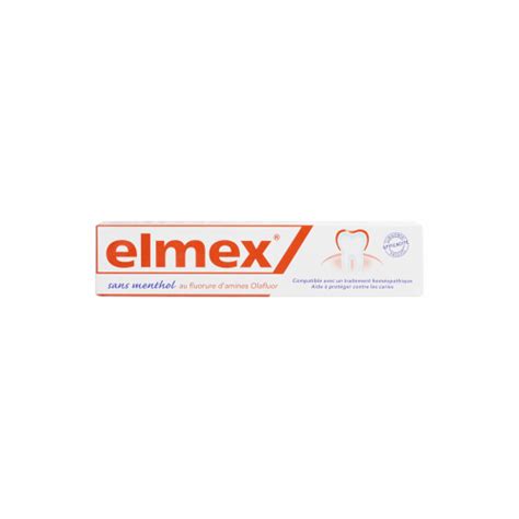 Elmex Dentifrice Sans Menthol Ml Protection Caries