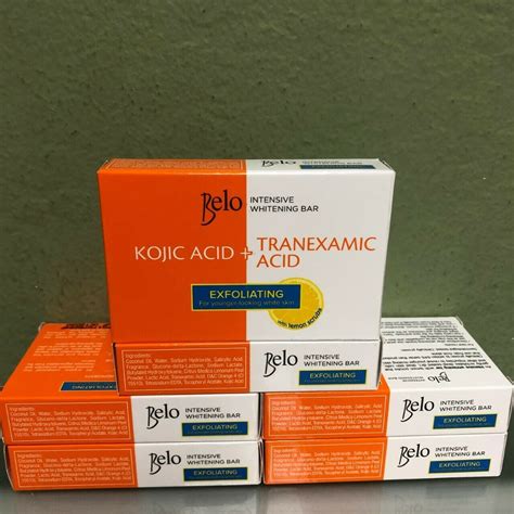 6 BELO KOJIC ACID TRANEXAMIC ACID EXFOLIATING SOAP 65g Bar Soaps