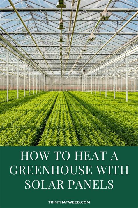 How To Heat A Greenhouse With Solar Panels Heating A Greenhouse Greenhouse Passive Solar Energy