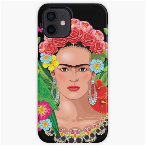 Frida Kahlo Mexican Art Portrait Iphone Case By Mock Art Design