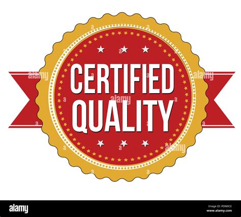 Certified Quality Label Or Sticker On White Background Vector