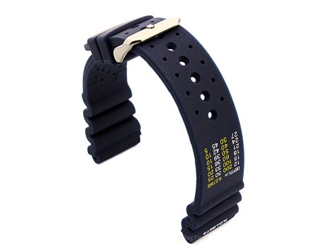 Citizen Seiko Style Mens Silicone Rubber Waterproof Divers Watch Strap