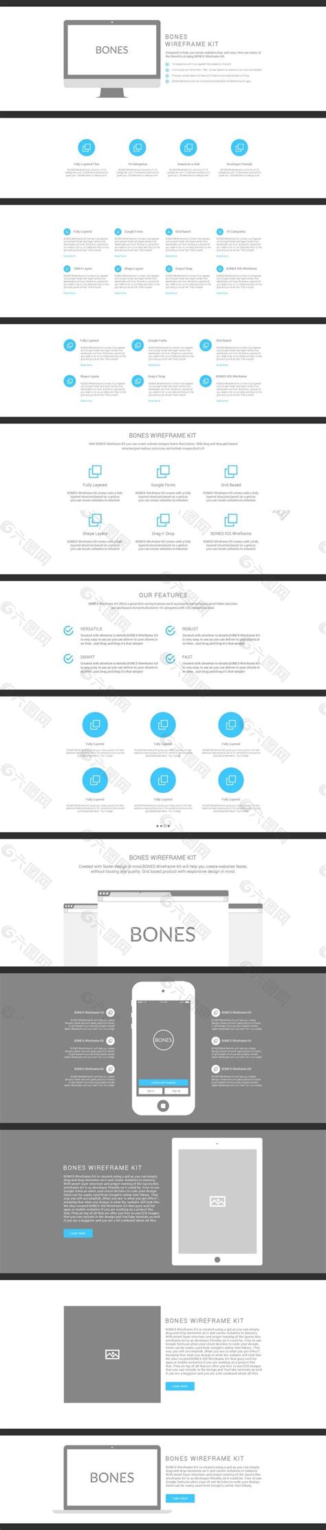 Ui网页模板制作素材网页ui素材免费下载图片编号7883754 六图网