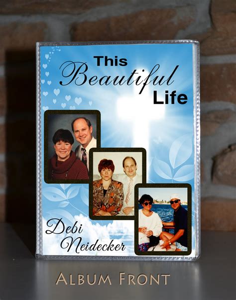 In Loving Memory Photo Album Memorial Visitation Customize With Your Photos Keepsake Loved