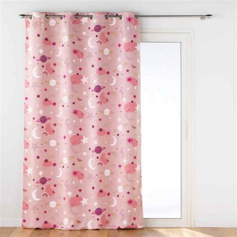 Rideau Occultant Enfant 140 X 260 Cm Moonlight Rose Linge De Maison