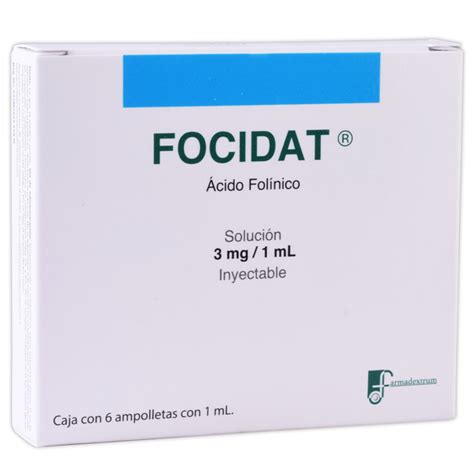 Medically Focidat Sol Iny C 6 Amptas 3 Mg 1 Ml Farmacia A Domicilio