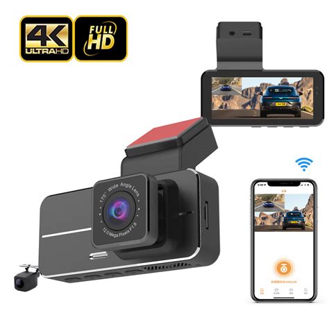 New K Dash Cam Front And Rear Dual Lens K P Dashboard Camera Dash