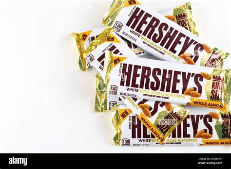 May 4 2021 New York Us Hersheys Chocolate Bar With Whole Almonds On