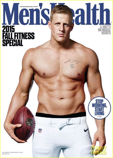 Nfl Superstar J J Watt Is Shirtless And Ripped For Men S Health Photo 3456646 Magazine