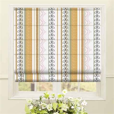 Artdix Cordless Roman Shades Blackout Window Shades Orange Fabric