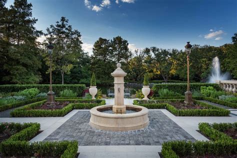 Palatial Classical Style Estate With Geometric Lakefront Garden