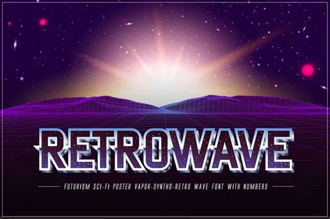 Retrowave Poster Font Dafont File