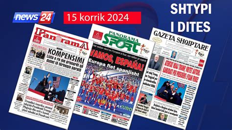 15 korrik 2024 Shtypi i dites në News24 Koha për t u zgjuar ne