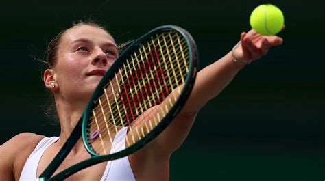 Ukrainian Tennis Player Marta Kostyuk Beats Russian Rival At Indian