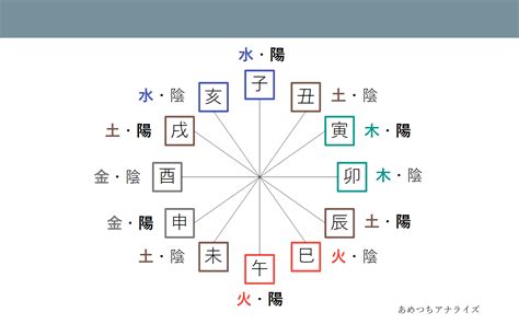 【図解四柱推命】十二支の性質 あめつちアナライズ