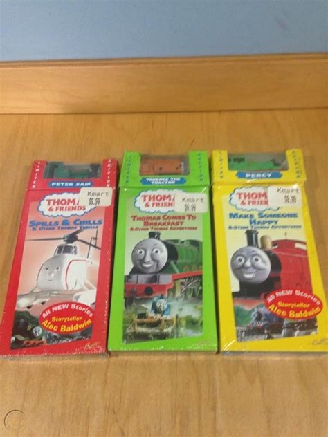 3 Thomas And Friends Vhs Tapes Wlimited Edition Percy Peter Sam Terence