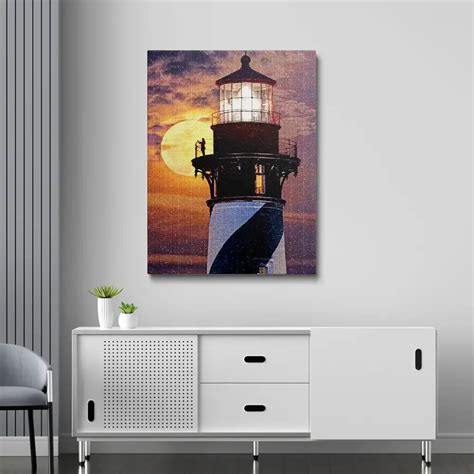 Lighthouse Moonlight Diamond Painting Painting | Diamond Painting Kits