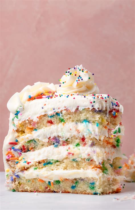 Funfetti Cake With Cream Cheese Frosting Baker By Nature