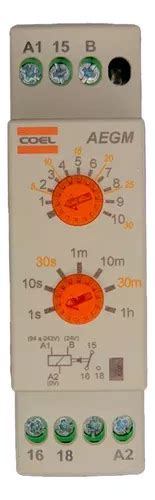 Relé Temporizador Coel Aegm 94a 220vca E 24vcc vca Parcelamento sem juros