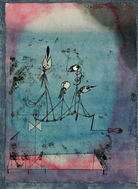 Twittering Machine Painting by Paul Klee - Pixels