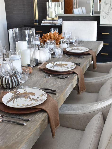 A Simple And Neutral Pumpkin Tablescape For Fall Home With Holliday