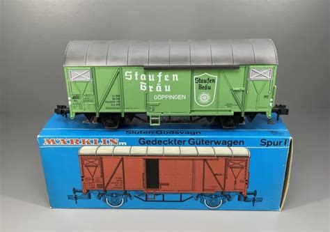 SPUR 1 MÄRKLIN 5862 DB Güterwagen STAUFEN BRÄU OVP 5 L 216 EUR 76 75