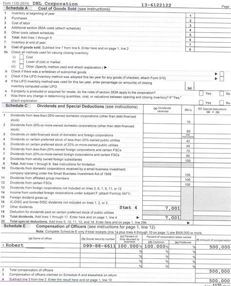 Can you look over this corporate tax return form 1120 I did based on ...