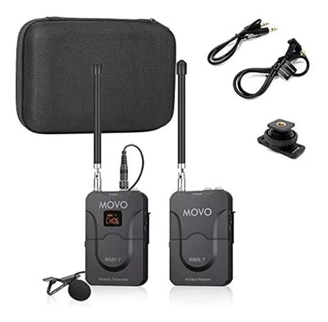 Movo Sistema De Micr Fono Lavalier Inal Mbrico Wmx Vhf Color Negro