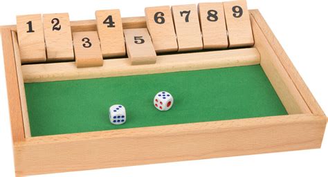 Shut The Box Spiel Holz W Rfelspiel Klappenspiel Small Foot Neu Ab