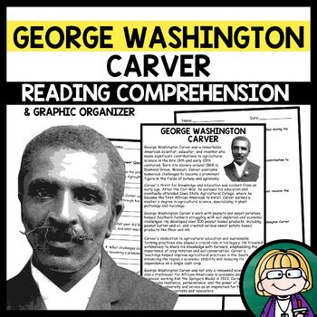 George Washington Carver Biography Reading Comprehension Graphic