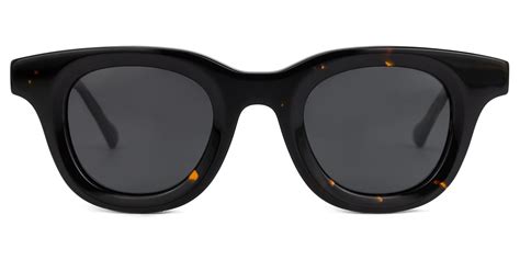 Dehateh Round Dark Tortoise Sunglasses Vooglam