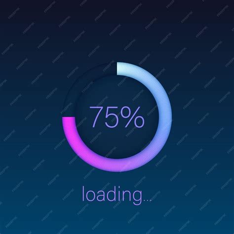 Premium Vector Loading Bar Icon In Flat Style Progress Indicator