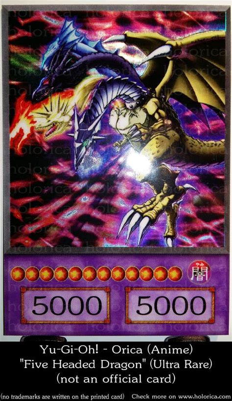 Yu Gi Oh Holographic Orica Five Headed Dragon Ultra Rare