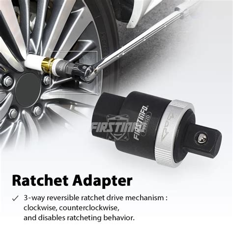 F D Inch Drive Ratcheting Breaker Bar Adapter