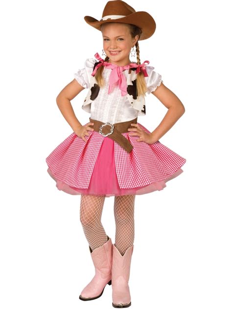 Girls Cowgirl Cutie Wild West Cowgirl Costume