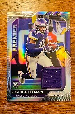 Justin Jefferson 2020 Prizm Premier Rookie Patch Jersey | eBay