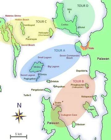 El Nido Palawan Tourist Map Infoupdate Org