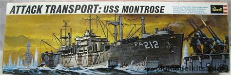 Revell 1376 Uss Montrose Pa212 Uss Randall Attack Transport Pa224