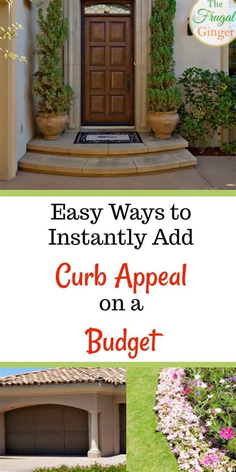 Easy Ways To Instantly Add Curb Appeal On A Budget The Frugal Ginger Front Yard Landscaping