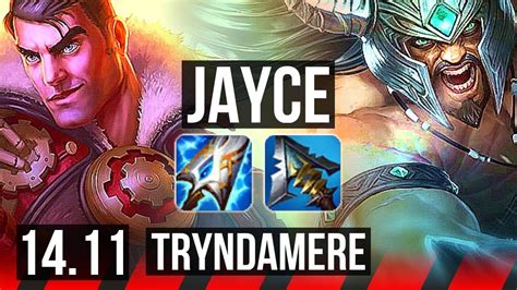 JAYCE Vs TRYNDAMERE TOP Rank 3 Jayce Rank 9 47k DMG KR