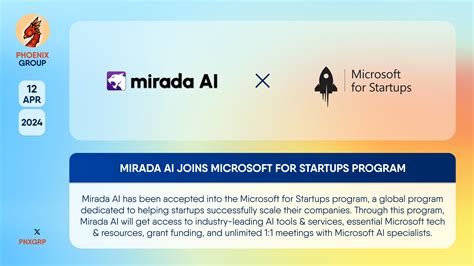 Mirada Ai Joins Microsoft For Startups Program Miradaai Phoenix