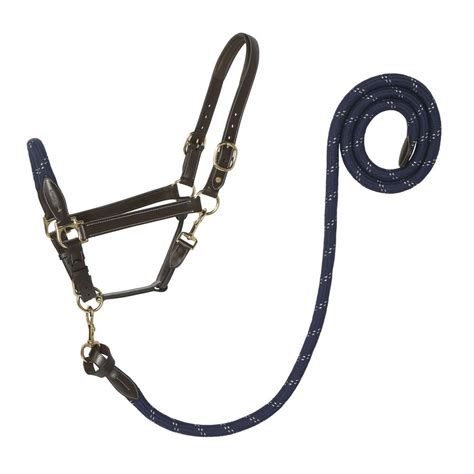 Suffolk™ Leather And Rope Halter With Lead Dover Saddlery