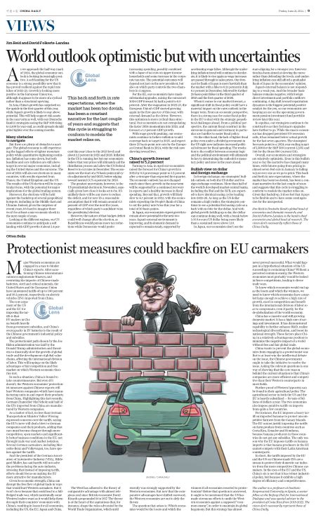 World Outlook Optimistic But With Uncertainties Chinadaily Cn