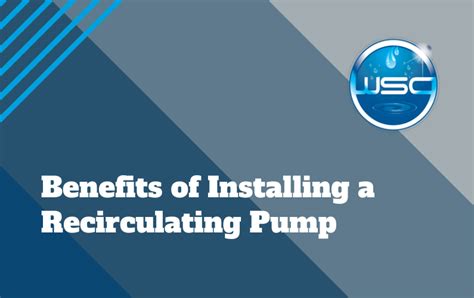 Benefits of Installing a Recirculating Pump - Wallingford Sales Blog