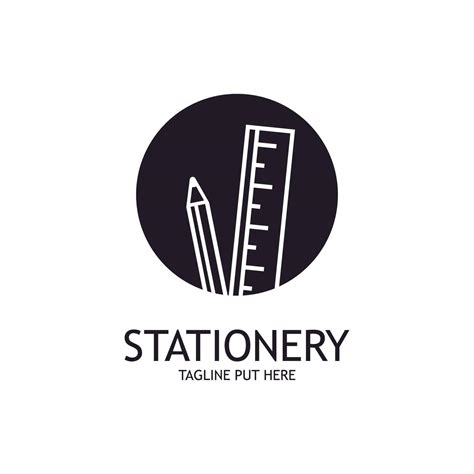 Stationery Logo Template Design with Vector Concept 24622358 Vector Art ...