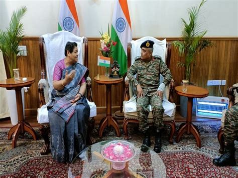 Chief Of Army Staff General Manoj Pande Calls On Manipur Governor