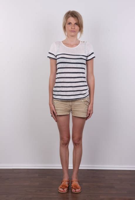 Amateur Model Anastasia Stands Straight While Slowly Getting Completely