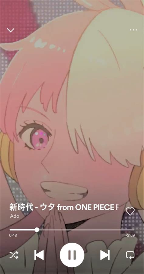 『one Piece Film Red』【公式】 On Twitter ／ ウタ 歌唱 Ado が歌う 「新時代」spotify