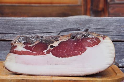 Mangalitza Schinkenspeck Freilandhaltung Mind Monate Gereift